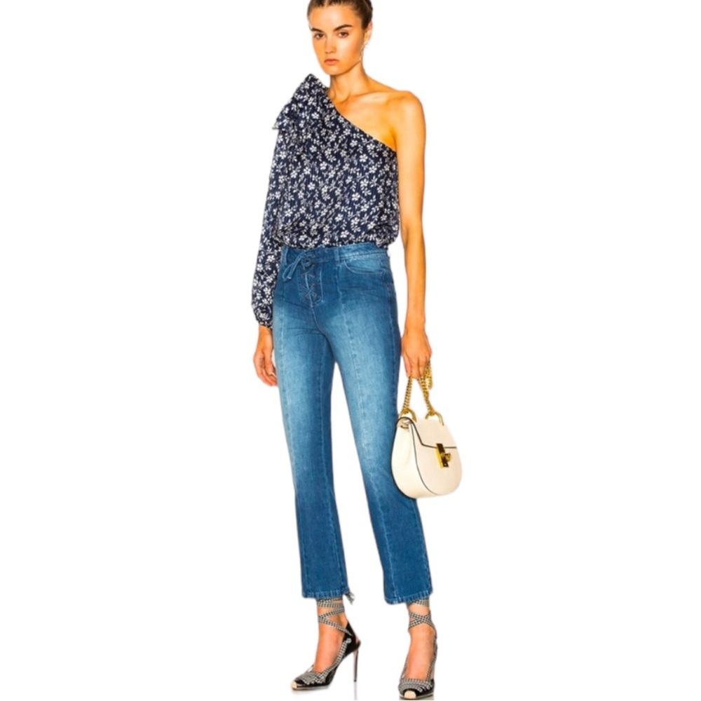 Ulla Johnson Alex Lace Up Jeans